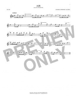 page one of Air (Flute Solo)