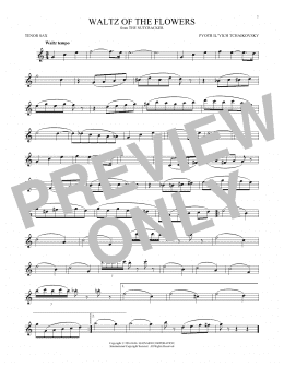 page one of Waltz Of The Flowers, Op. 71a (from The Nutcracker) (Tenor Sax Solo)