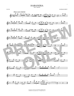 page one of Habanera (Flute Solo)