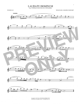 page one of Laudate Dominum (Tenor Sax Solo)