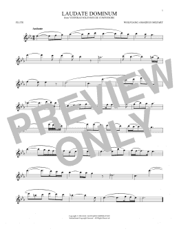 page one of Laudate Dominum (Flute Solo)