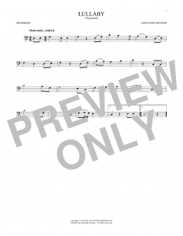 page one of Lullaby (Trombone Solo)