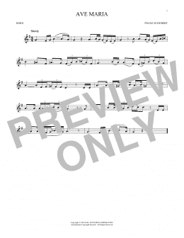 page one of Ave Maria, Op. 52, No. 6 (French Horn Solo)