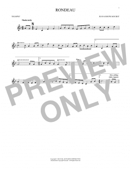 page one of Fanfare Rondeau (Trumpet Solo)