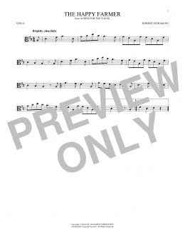 page one of The Happy Farmer (Viola Solo)