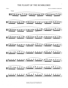 page one of The Flight Of The Bumble Bee (Viola Solo)