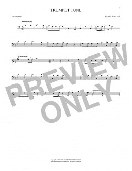 page one of Trumpet Tune (Trombone Solo)