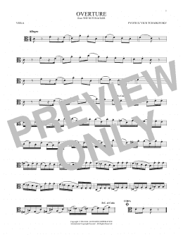 page one of Overture (Viola Solo)