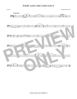 page one of Pomp And Circumstance (Cello Solo)