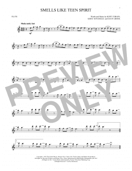 page one of Smells Like Teen Spirit (Flute Solo)