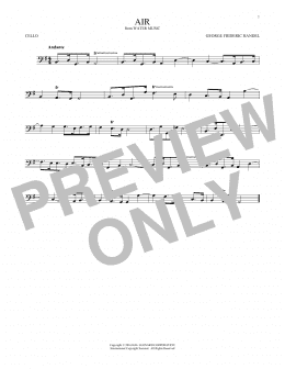 page one of Air (Cello Solo)