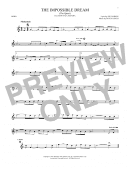 page one of The Impossible Dream (The Quest) (French Horn Solo)