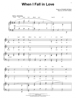 page one of When I Fall In Love (Vocal Duet)