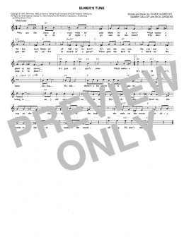 page one of Elmer's Tune (Lead Sheet / Fake Book)