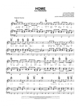 page one of Home (Piano, Vocal & Guitar Chords (Right-Hand Melody))