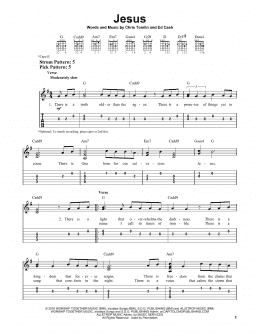 page one of Jesus (Easy Guitar Tab)