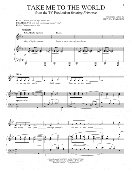 page one of Take Me To The World (Vocal Duet)