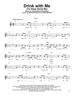 page one of Drink With Me (To Days Gone By) (Pro Vocal)