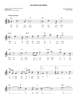 page one of Lollipops And Roses (Easy Lead Sheet / Fake Book)