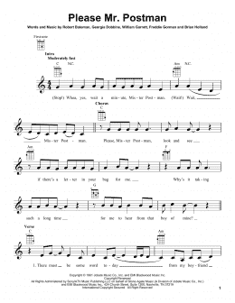 page one of Please Mr. Postman (Ukulele)