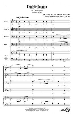 page one of Cantate Domino (TTBB Choir)