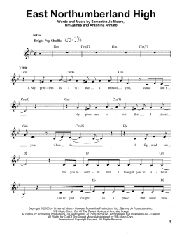 page one of East Northumberland High (Pro Vocal)