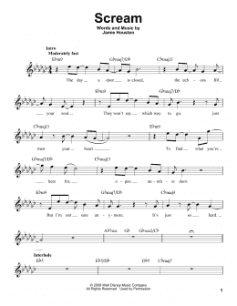 page one of Scream (Pro Vocal)