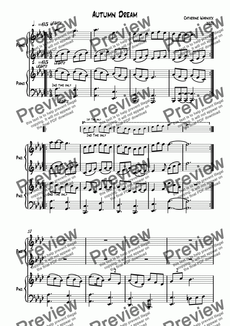 Autumn Dreams Download Sheet Music Pdf File