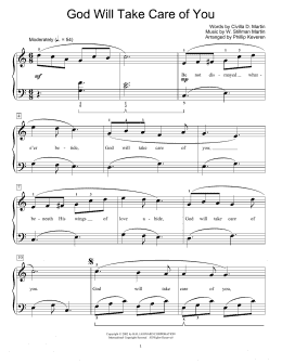 page one of God Will Take Care Of You (arr. Phillip Keveren) (Educational Piano)