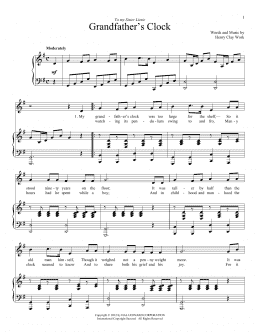 page one of Grandfather's Clock (Vocal Duet)