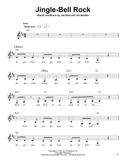 page one of Jingle Bell Rock (Pro Vocal)