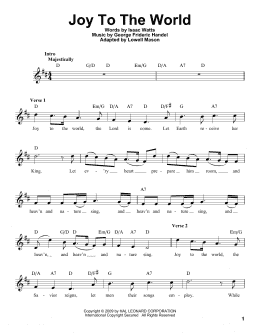 page one of Joy To The World (Pro Vocal)