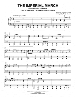 page one of The Imperial March (Darth Vader's Theme) (arr. Phillip Keveren) (Piano Solo)