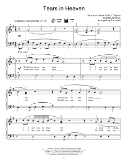 page one of Tears In Heaven (Educational Piano)