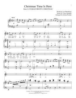 page one of Christmas Time Is Here (Piano & Vocal)