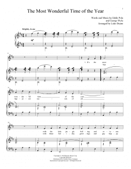 page one of The Most Wonderful Time Of The Year (Piano & Vocal)