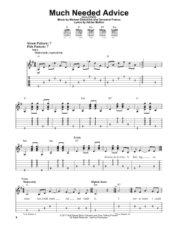 page one of Much Needed Advice (from Coco) (Easy Guitar Tab)