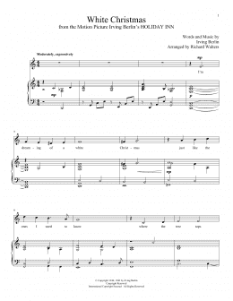 page one of White Christmas (Piano & Vocal)