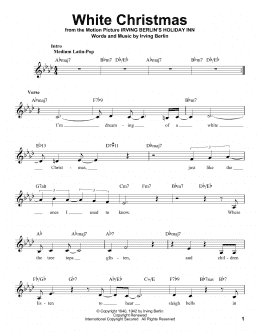 page one of White Christmas (Pro Vocal)