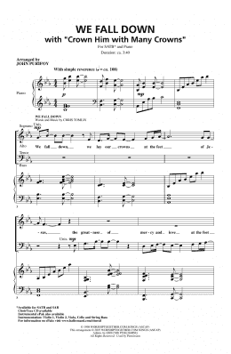 page one of Crown Him With Many Crowns (SATB Choir)