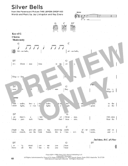 page one of Silver Bells (Guitar Cheat Sheet)