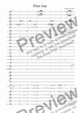 page one of <b>2.Dies irae</b> from Requiem Reborn