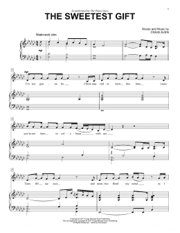 page one of The Sweetest Gift (Piano & Vocal)