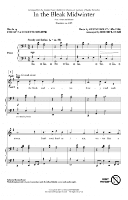 page one of In The Bleak Midwinter (2-Part Choir)