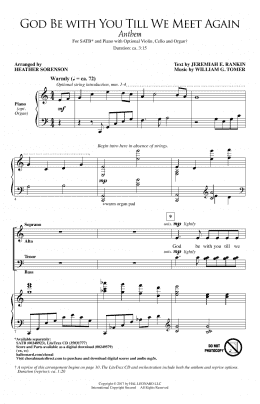 page one of God Be With You Till We Meet Again (SATB Choir)