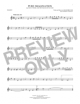 page one of Pure Imagination (Trumpet Solo)