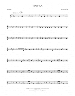 page one of Tequila (Trumpet Solo)