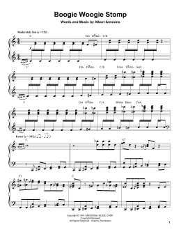 page one of Boogie Woogie Stomp (Piano Transcription)