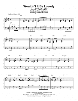 page one of Wouldn't It Be Loverly (Piano Transcription)