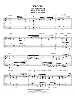 page one of People (Piano Transcription)